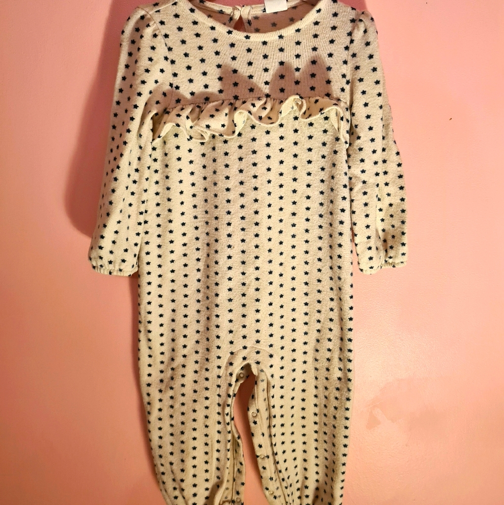 Baby Gap Fleece Stars One Piece Outfit